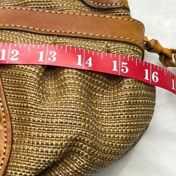 Vintage Fossil Women’s Shoulder Bag Purse brown Tan Leather - Picture 9 of 13